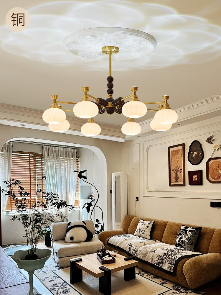 Solviento Modern Chandelier - LED Illumination & Adjustable Height