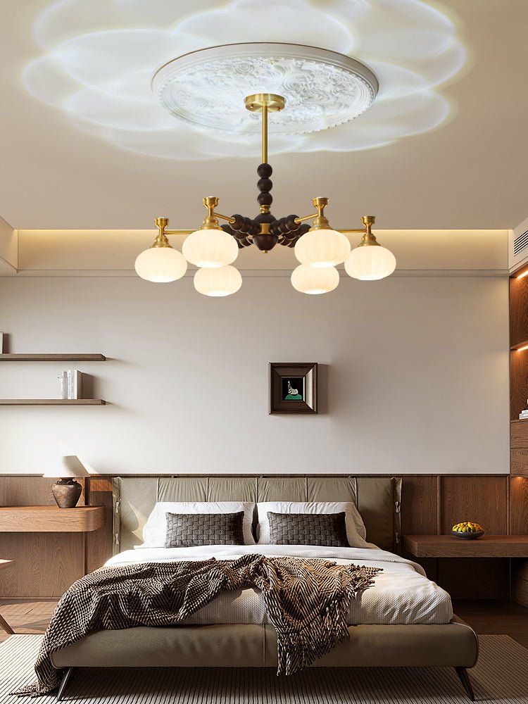 Solviento Modern Chandelier - LED Illumination & Adjustable Height