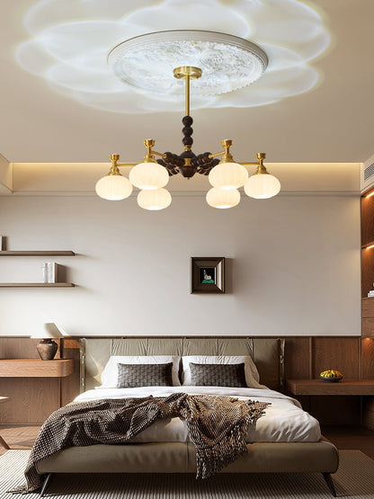 Solviento Modern Chandelier - LED Illumination & Adjustable Height