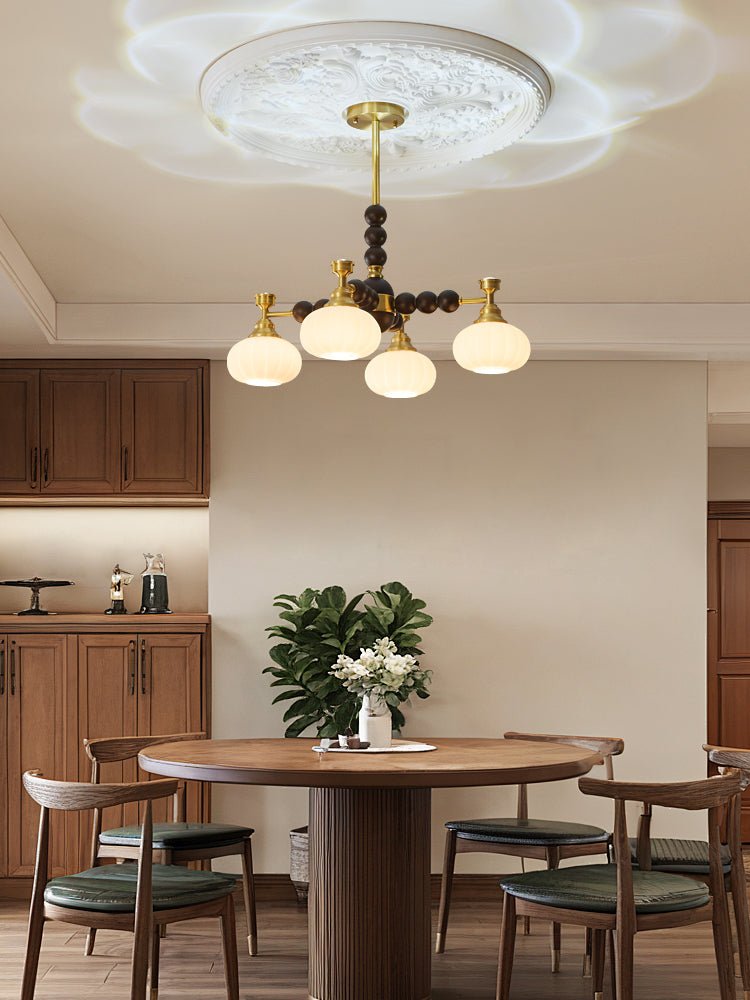 Solviento Modern Chandelier - LED Illumination & Adjustable Height