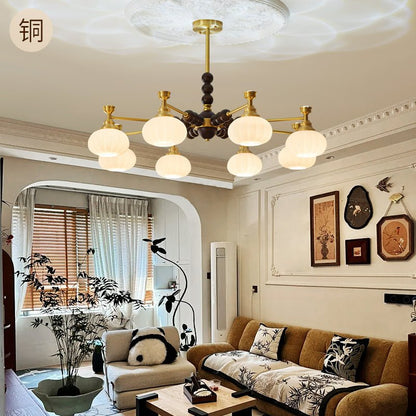 Solviento Modern Chandelier - LED Illumination & Adjustable Height