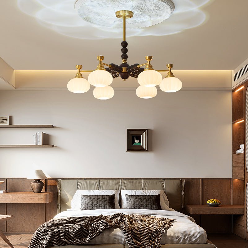 Solviento Modern Chandelier - LED Illumination & Adjustable Height