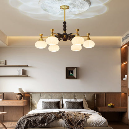 Solviento Modern Chandelier - LED Illumination & Adjustable Height