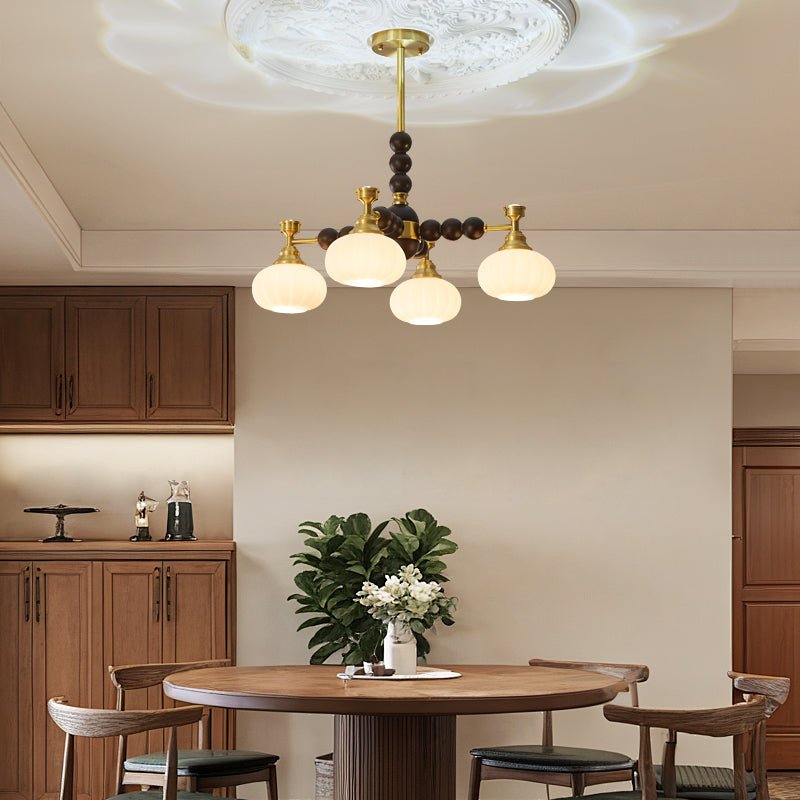 Solviento Modern Chandelier - LED Illumination & Adjustable Height