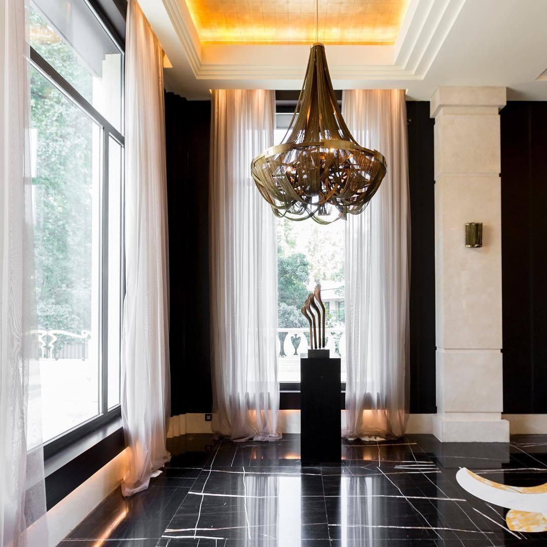 Tassel Aluminum Chain Chandelier - Adjustable Height, Modern Design