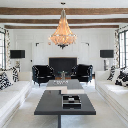 Tassel Aluminum Chain Chandelier - Adjustable Height, Modern Design