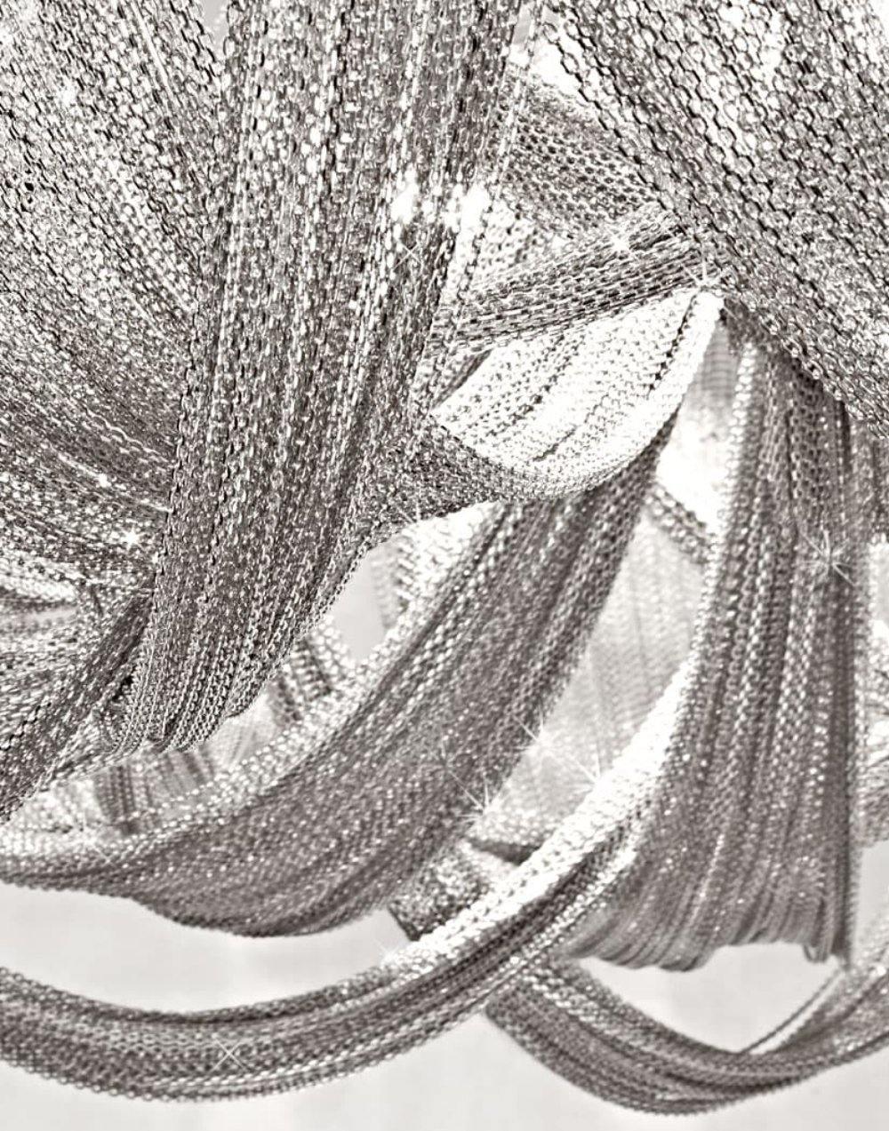 Tassel Aluminum Chain Chandelier - Adjustable Height, Modern Design