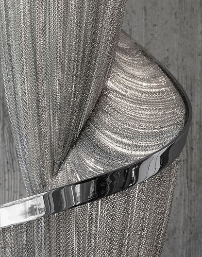Spiral Elegance Chain Chandelier - Modern Design with Dimmable LEDs