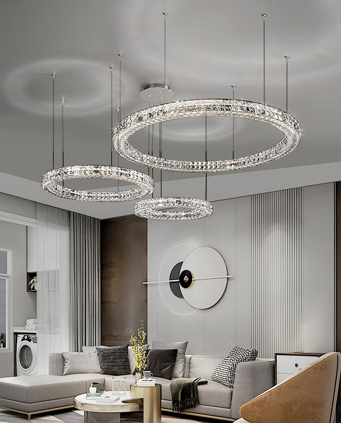 Spiridon Chandelier - Elegant Lighting Fixture with Adjustable Brightn