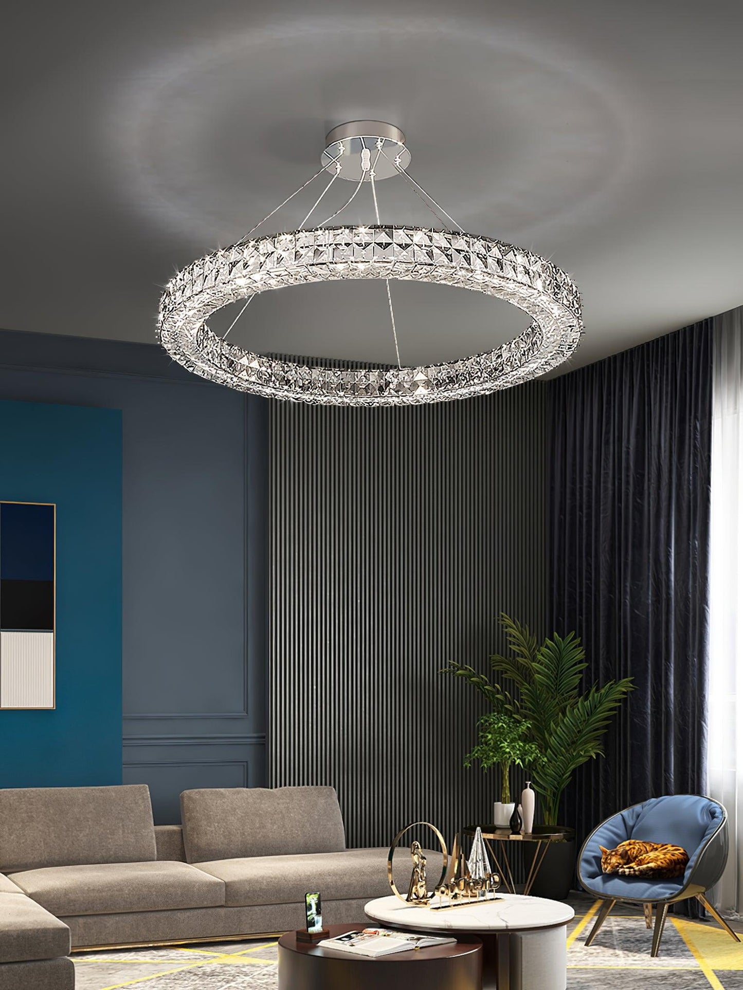 Spiridon Chandelier - Elegant Lighting Fixture with Adjustable Brightn