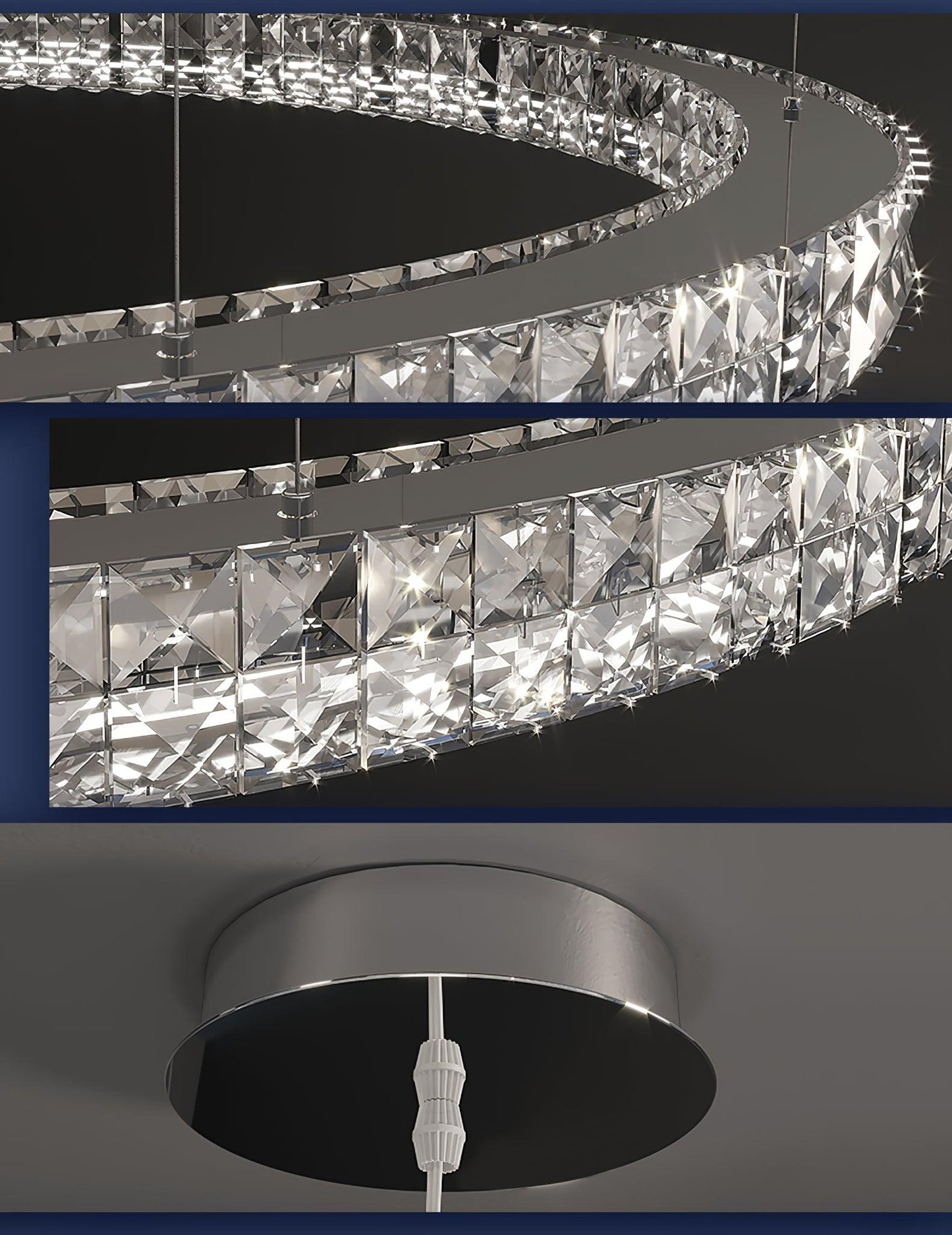 Spiridon Chandelier - Elegant Lighting Fixture with Adjustable Brightn