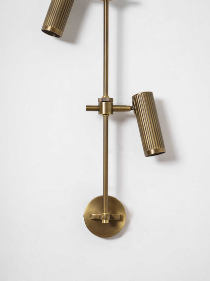 Adjustable Spot Rail Wall Light with LED Bulbs and Rotatable Head