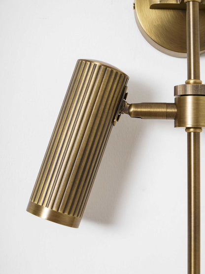 Adjustable Spot Rail Wall Light with LED Bulbs and Rotatable Head