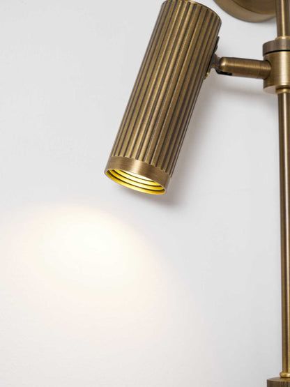 Adjustable Spot Rail Wall Light with LED Bulbs and Rotatable Head