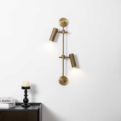 Adjustable Spot Rail Wall Light with LED Bulbs and Rotatable Head