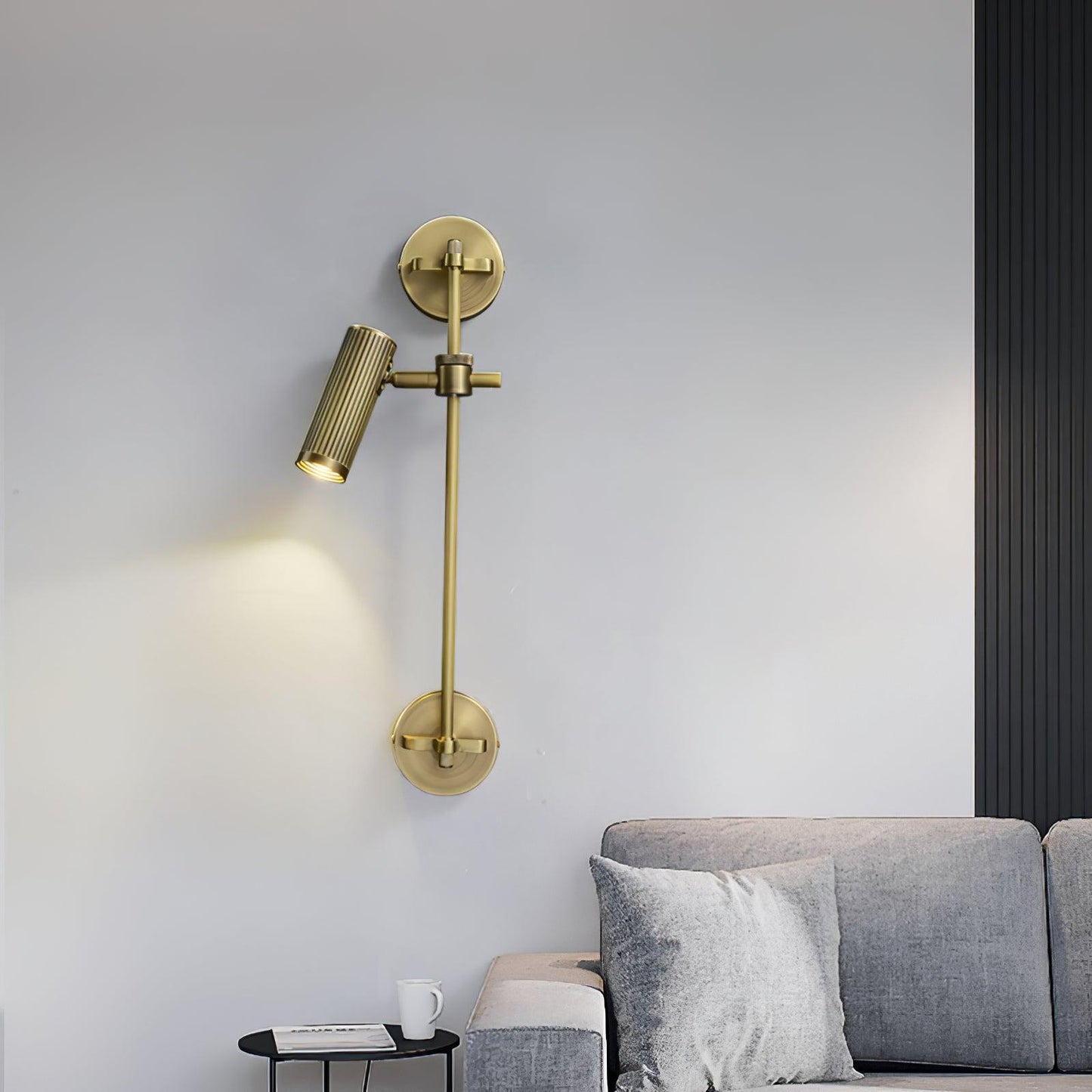 Adjustable Spot Rail Wall Light with LED Bulbs and Rotatable Head