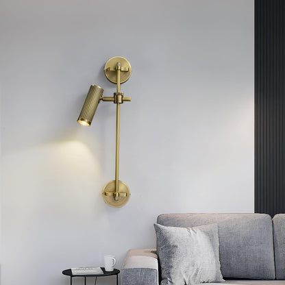 Adjustable Spot Rail Wall Light with LED Bulbs and Rotatable Head