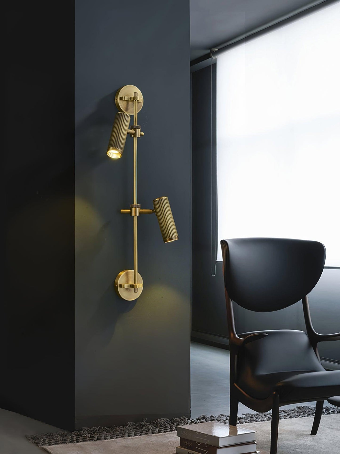 Adjustable Spot Rail Wall Light with LED Bulbs and Rotatable Head