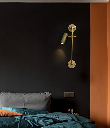 Adjustable Spot Rail Wall Light with LED Bulbs and Rotatable Head