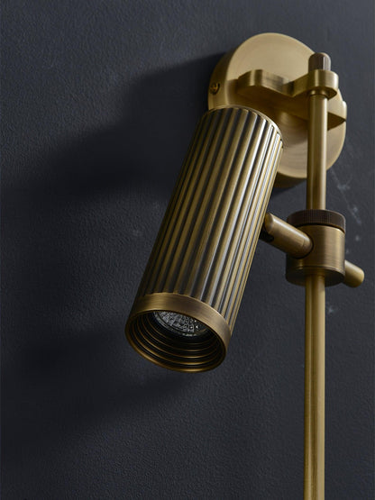 Adjustable Spot Rail Wall Light with LED Bulbs and Rotatable Head