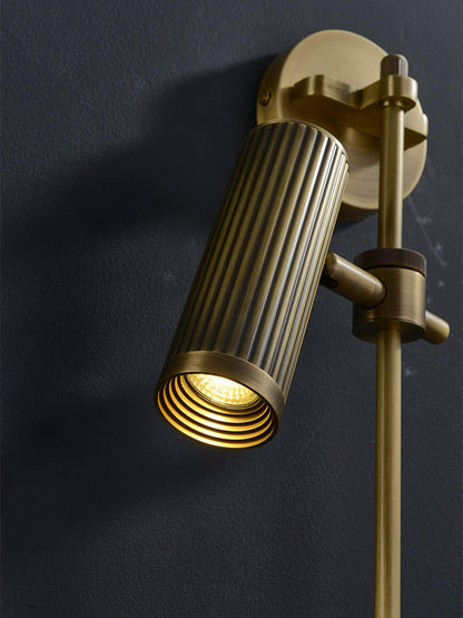 Adjustable Spot Rail Wall Light with LED Bulbs and Rotatable Head