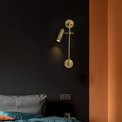 Adjustable Spot Rail Wall Light with LED Bulbs and Rotatable Head