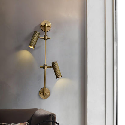 Adjustable Spot Rail Wall Light with LED Bulbs and Rotatable Head