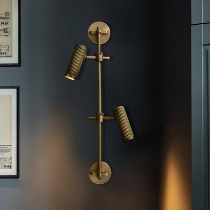 Adjustable Spot Rail Wall Light with LED Bulbs and Rotatable Head