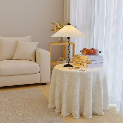Modern Squiggle Table Lamp with Adjustable Brightness and USB Charging