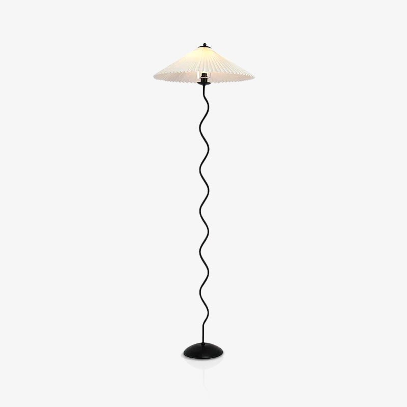 Modern Squiggle Floor Lamp with Adjustable Brightness and Energy-Effic
