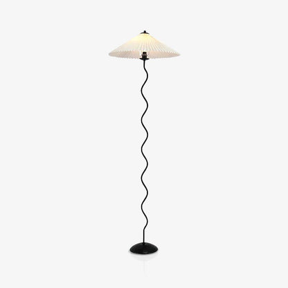 Modern Squiggle Floor Lamp with Adjustable Brightness and Energy-Effic
