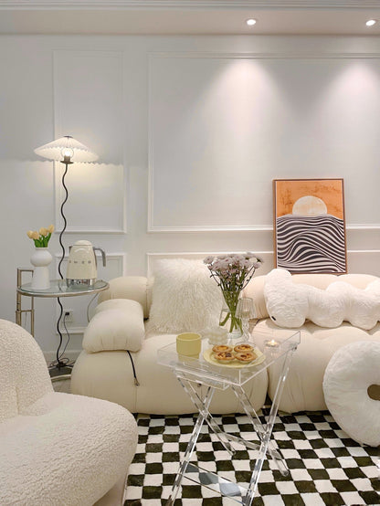 Modern Squiggle Floor Lamp with Adjustable Brightness and Energy-Effic