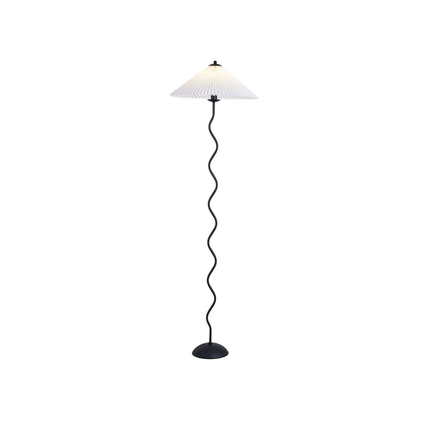 Modern Squiggle Floor Lamp with Adjustable Brightness and Energy-Effic