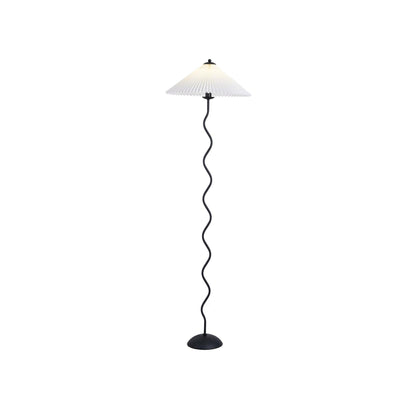 Modern Squiggle Floor Lamp with Adjustable Brightness and Energy-Effic