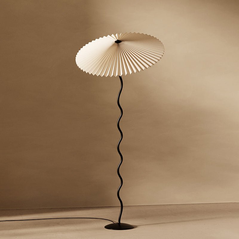 Modern Squiggle Floor Lamp with Adjustable Brightness and Energy-Effic
