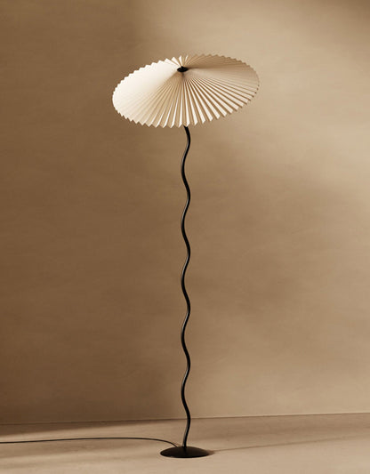 Modern Squiggle Floor Lamp with Adjustable Brightness and Energy-Effic