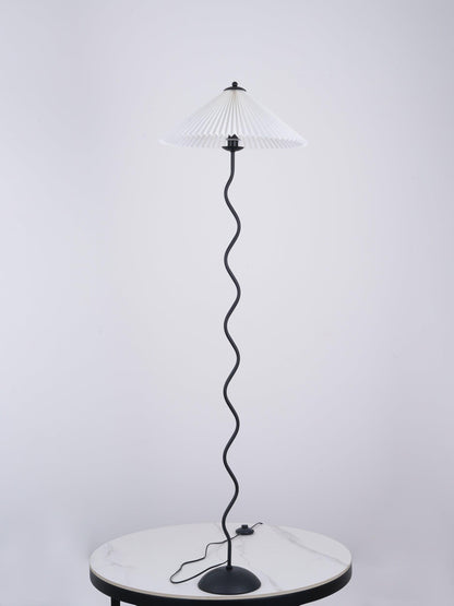 Modern Squiggle Floor Lamp with Adjustable Brightness and Energy-Effic