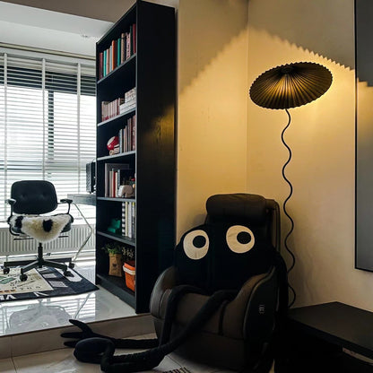 Modern Squiggle Floor Lamp with Adjustable Brightness and Energy-Effic