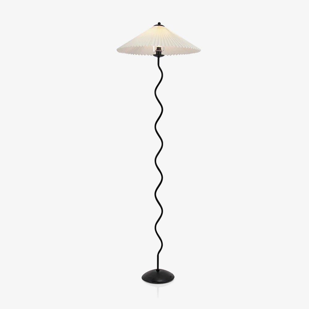 Modern Squiggle Floor Lamp with Adjustable Brightness and Energy-Effic