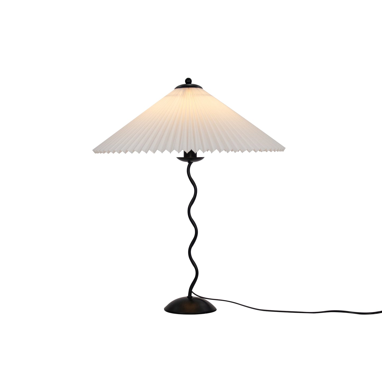 Modern Squiggle Table Lamp with Adjustable Brightness and USB Charging