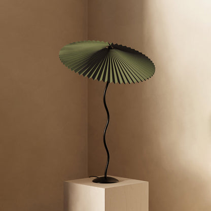 Modern Squiggle Table Lamp with Adjustable Brightness and USB Charging