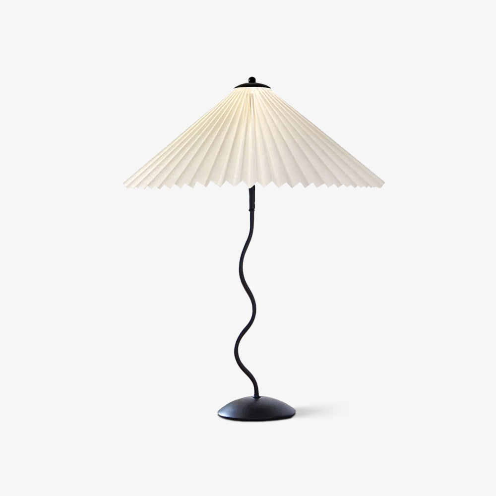 Modern Squiggle Table Lamp with Adjustable Brightness and USB Charging