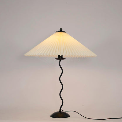 Modern Squiggle Table Lamp with Adjustable Brightness and USB Charging