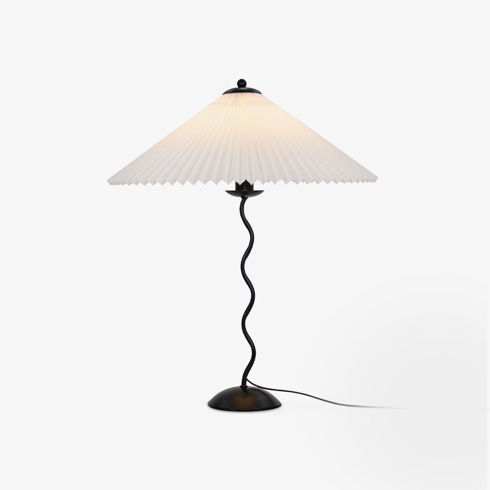 Modern Squiggle Table Lamp with Adjustable Brightness and USB Charging