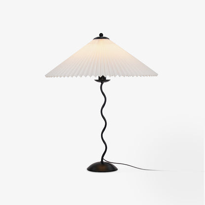 Modern Squiggle Table Lamp with Adjustable Brightness and USB Charging