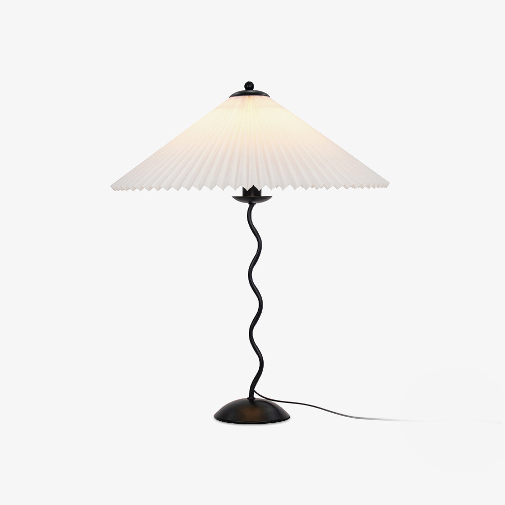 Modern Squiggle Table Lamp with Adjustable Brightness and USB Charging