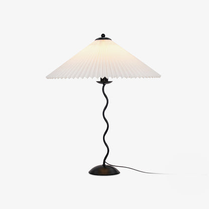 Modern Squiggle Table Lamp with Adjustable Brightness and USB Charging