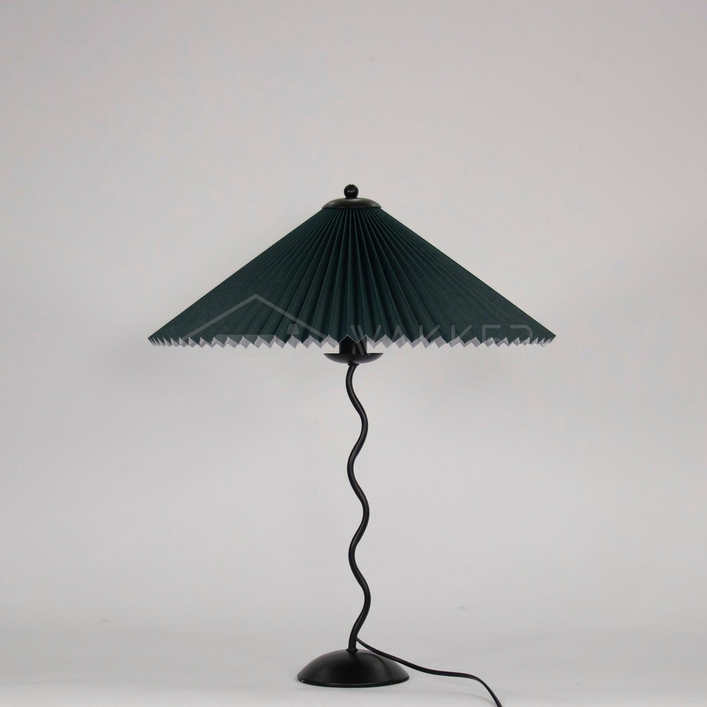 Modern Squiggle Table Lamp with Adjustable Brightness and USB Charging