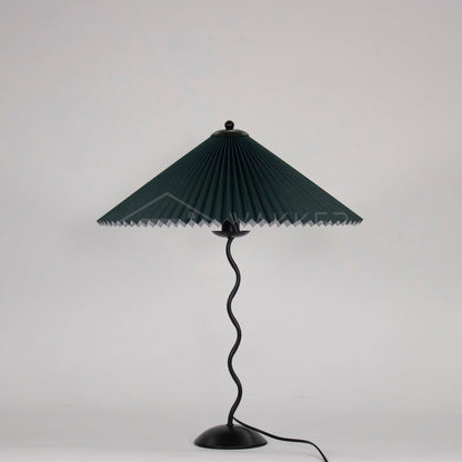 Modern Squiggle Table Lamp with Adjustable Brightness and USB Charging