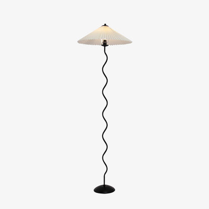 Modern Squiggle Floor Lamp with Adjustable Brightness and Energy-Effic